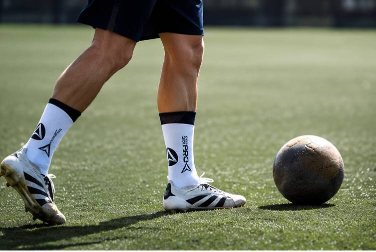 Anatomical sock design in motion